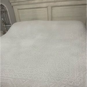 Vintage chenille bedspread.